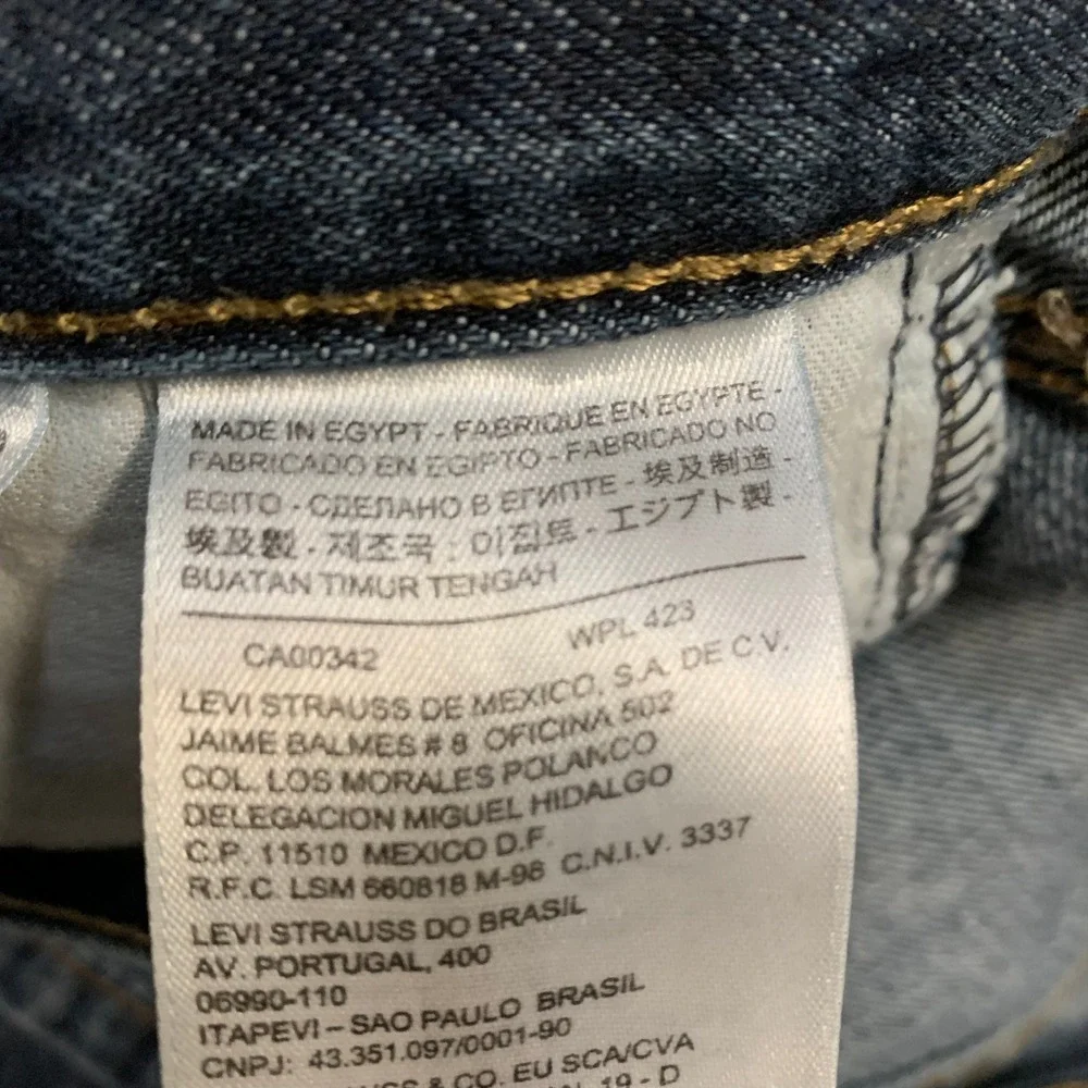 Levi's 514 Straight Leg Jeans Medium Wash Men's 30x32 Modern Denim